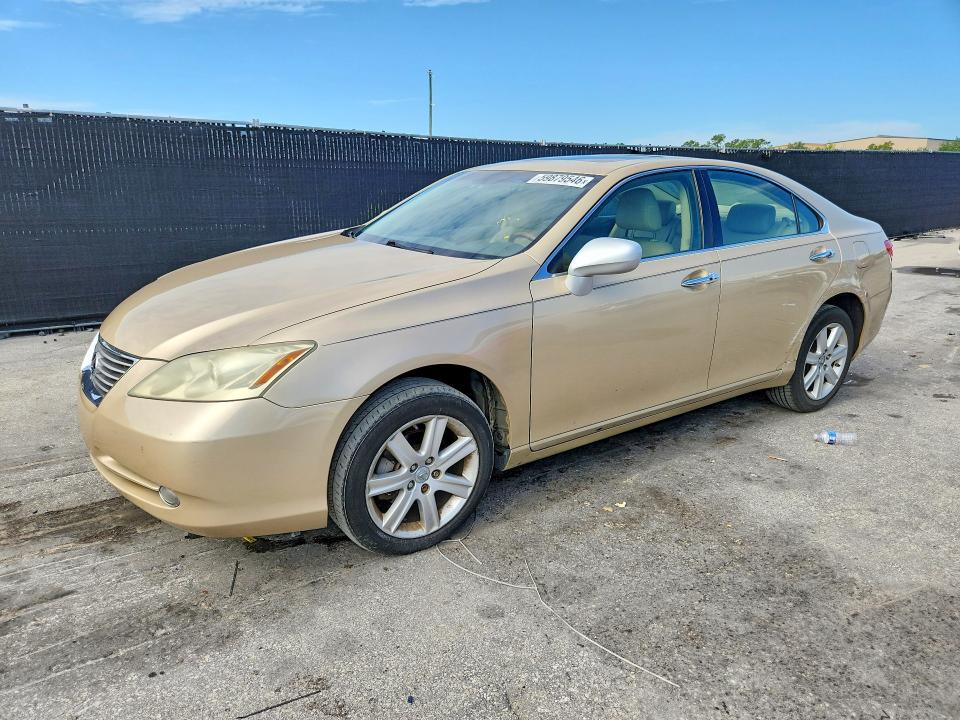 2008 Lexus Es 350 VIN JTHBJ46G182173848 COPART salvage auction — SIDE, FL - CERT OF TITLE SLVG REBUILDABLE, sold $775 on 2026-07-14 (photo 1)