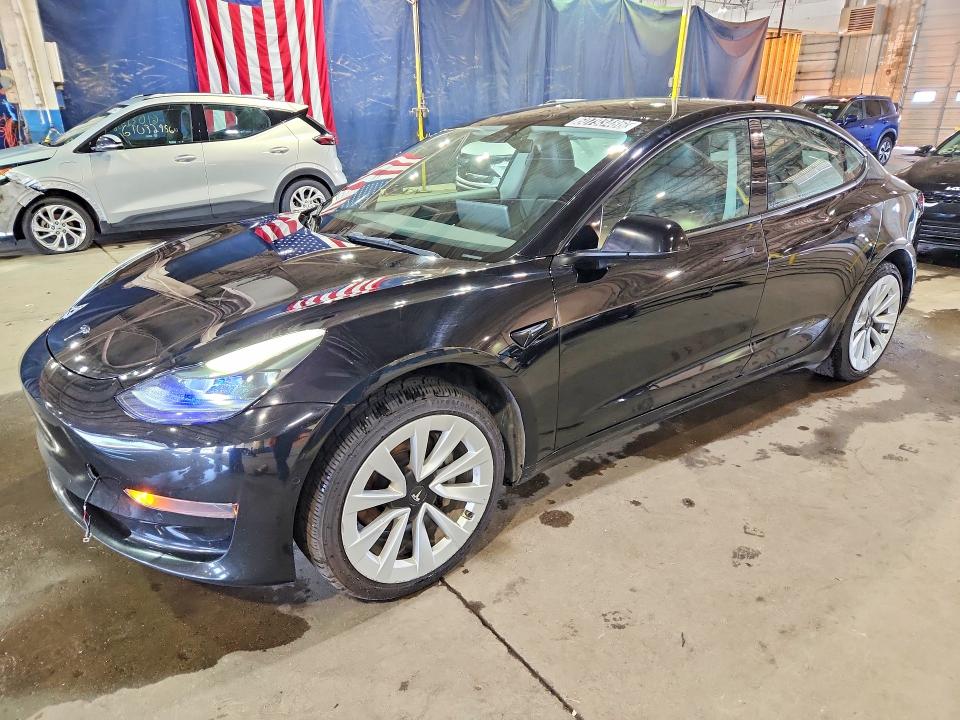 2022 Tesla Model 3 VIN 5YJ3E1EA6NF369654 COPART salvage auction — MECHANICAL, Mi - Certificate Of Title, sold $725 on 2026-07-22 (photo 1)