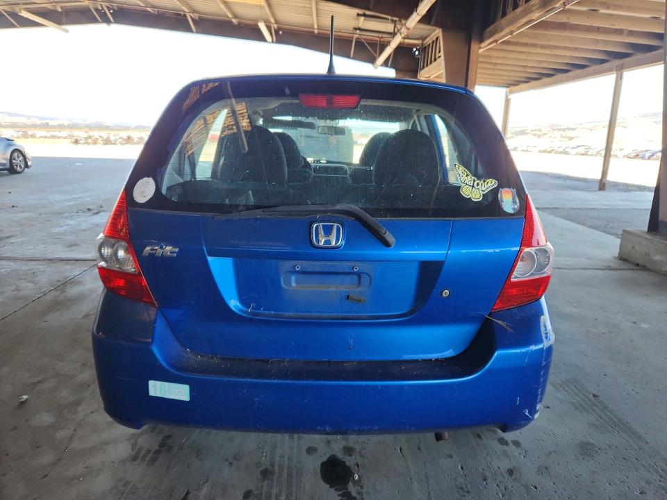 2008 Honda Fit VIN JHMGD38408S017634 COPART salvage auction — FRONT END, CA - DIS/DLR/EXP APP FOR DUP CLEAN, sold $600 on 2026-07-27 (photo 6)