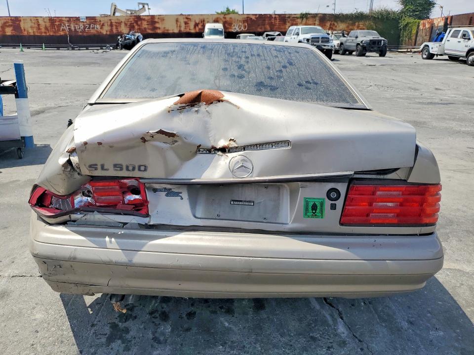 1997 Mercedes-benz Sl-class VIN WDBFA67F0VF151038 COPART salvage auction — REAR END, Ca - Dis/Dlr/Exp Clean W/Salv Hist, sold $1,150 on 2026-07-17 (photo 6)