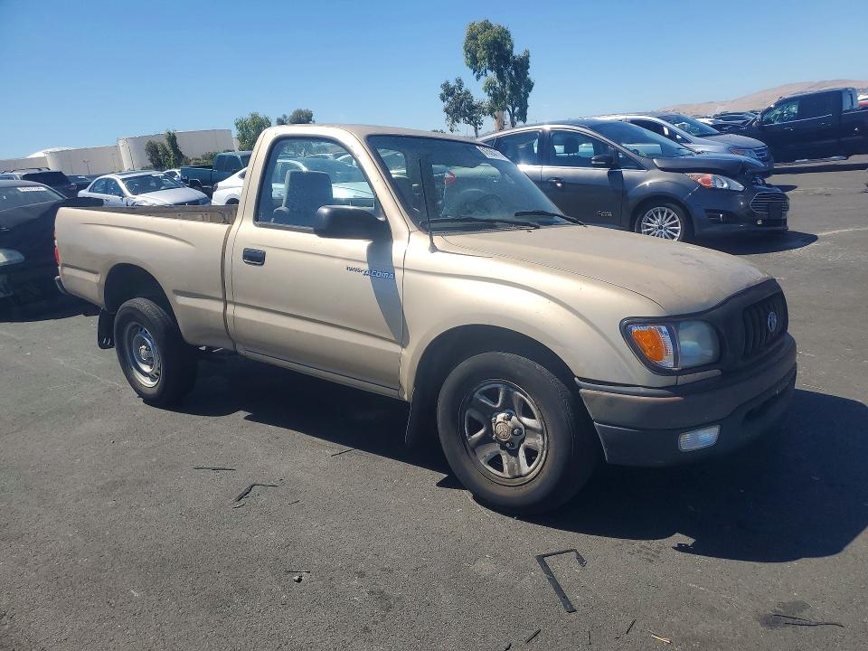 2002 Toyota Tacoma VIN 5TENL42N12Z000556 COPART salvage auction — FRONT END, Ca - Salvage Certificate, sold $900 on 2026-07-22 (photo 4)