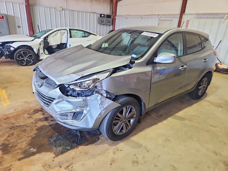 2015 Hyundai Tucson VIN KM8JT3AF1FU100685 COPART salvage auction — FRONT END, Tx - Certificate Of Title, sold $1,200 on 2026-07-27 (photo 1)