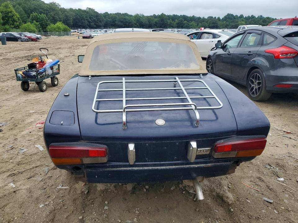 1982 Fiat 124 spider VIN ZFAAS00B4C8188146 COPART salvage auction — MECHANICAL, Nj - Certificate Of Title, sold $375 on 2026-07-28 (photo 6)