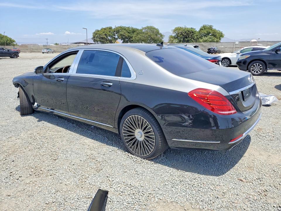 2016 Mercedes-benz S-klasse VIN WDDUX7GBXGA233813 COPART salvage auction — FRONT END, Ca - Dis/Dlr/Exp Only Clean Title (P), sold $12,600 on 2026-08-07 (photo 2)