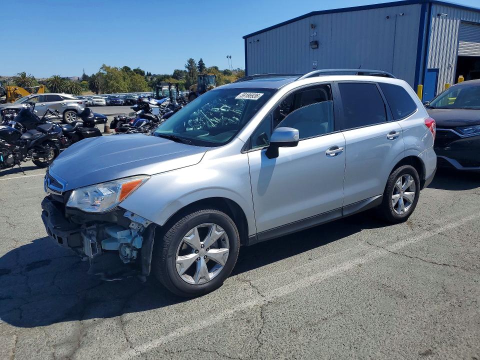 2014 Subaru Forester VIN JF2SJAEC0EH460865 COPART salvage auction — FRONT END, Ca - Salvage Certificate, sold $15 on 2026-07-24 (photo 1)