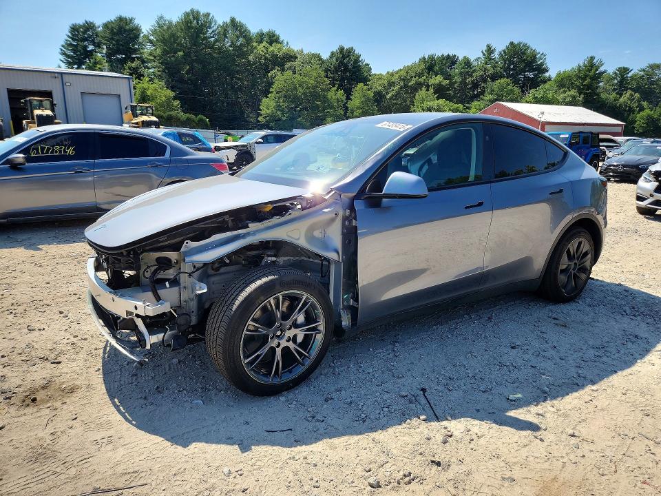 2024 Tesla Model y VIN 7SAYGDEE1RF202194 COPART salvage auction — FRONT END, Ma - Cert Of Title-Salvage, sold $80 on 2026-07-27 (photo 1)