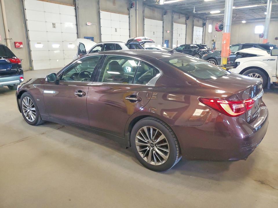 2018 Infiniti Q50 VIN JN1EV7AR7JM444955 COPART salvage auction — ROOF, Mn - Cert Of Title-Prior Salvage, sold $2,200 on 2026-07-18 (photo 2)