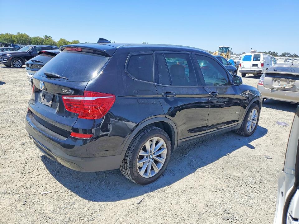 2016 BMW X3 VIN 5UXWX9C52G0D63395 COPART salvage auction — VANDALISM, Ca - Salvage Certificate, sold $1,300 on 2026-07-28 (photo 3)