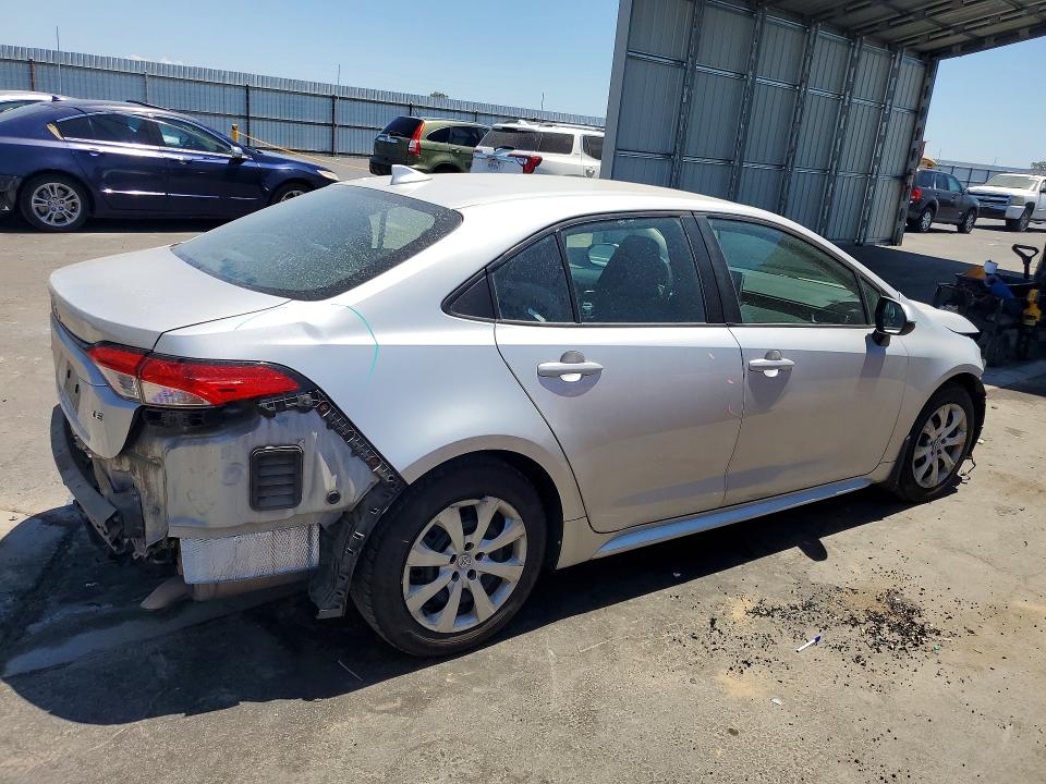 2021 Toyota Corolla VIN 5YFEPMAE7MP196257 COPART salvage auction — REAR END, Ca - Salvage Certificate, sold $5,000 on 2026-07-20 (photo 3)