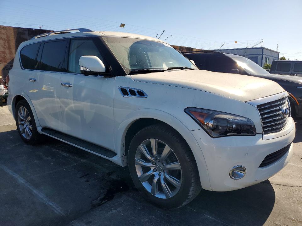 2012 Infiniti Qx56 VIN JN8AZ2NE6C9021322 COPART salvage auction — MECHANICAL, Ca - Dis/Dlr/Exp Only Clean Title, sold $2,100 on 2026-07-31 (photo 4)