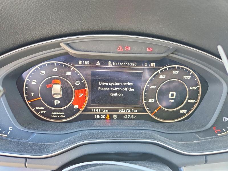 2018 Audi Sq5 VIN WA1C4AFY2J2098419 COPART salvage auction — FRONT END, Ca - Salvage Certificate, sold $5,300 on 2026-07-24 (photo 9)