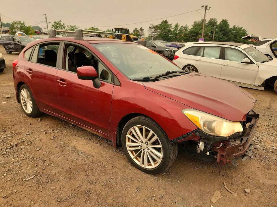 2012 Subaru Impreza VIN JF1GPAD62CH233825 COPART salvage auction — FRONT END, CT - CERT OF TITLE-SALVAGE, sold $450 on 2026-07-28 (photo 4)