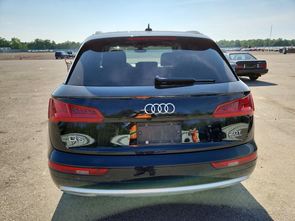 2018 Audi Q5 VIN WA1BNAFY8J2229491 COPART salvage auction — FRONT END, Ny - Mv-907A Salvage Certificate, sold $4,500 on 2026-07-22 (photo 6)