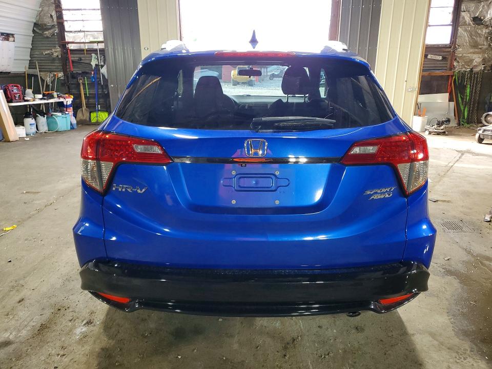 2021 Honda Hr-v VIN 3CZRU6H17MM727113 COPART salvage auction — FRONT END, Ny - Mv-907A Salvage Certificate, sold $7,100 on 2026-08-19 (photo 6)