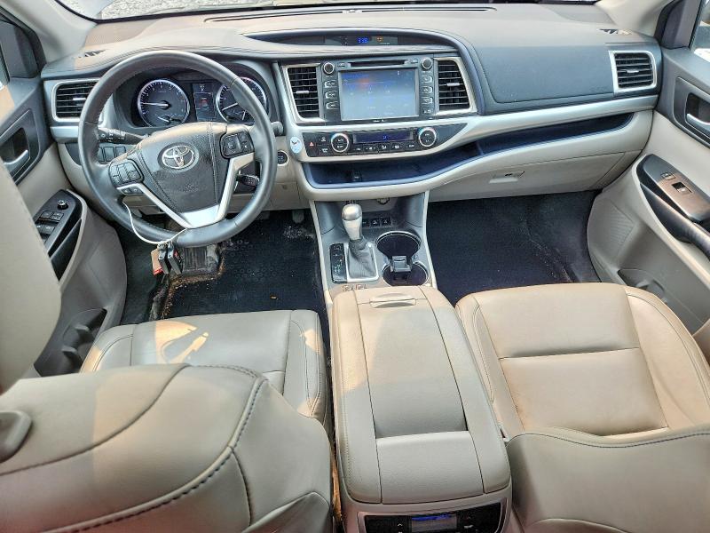 2014 Toyota Highlander VIN 5TDJKRFH1ES068778 COPART salvage auction — HAIL, Wi - Certificate Of Title, sold $175 on 2026-07-27 (photo 8)