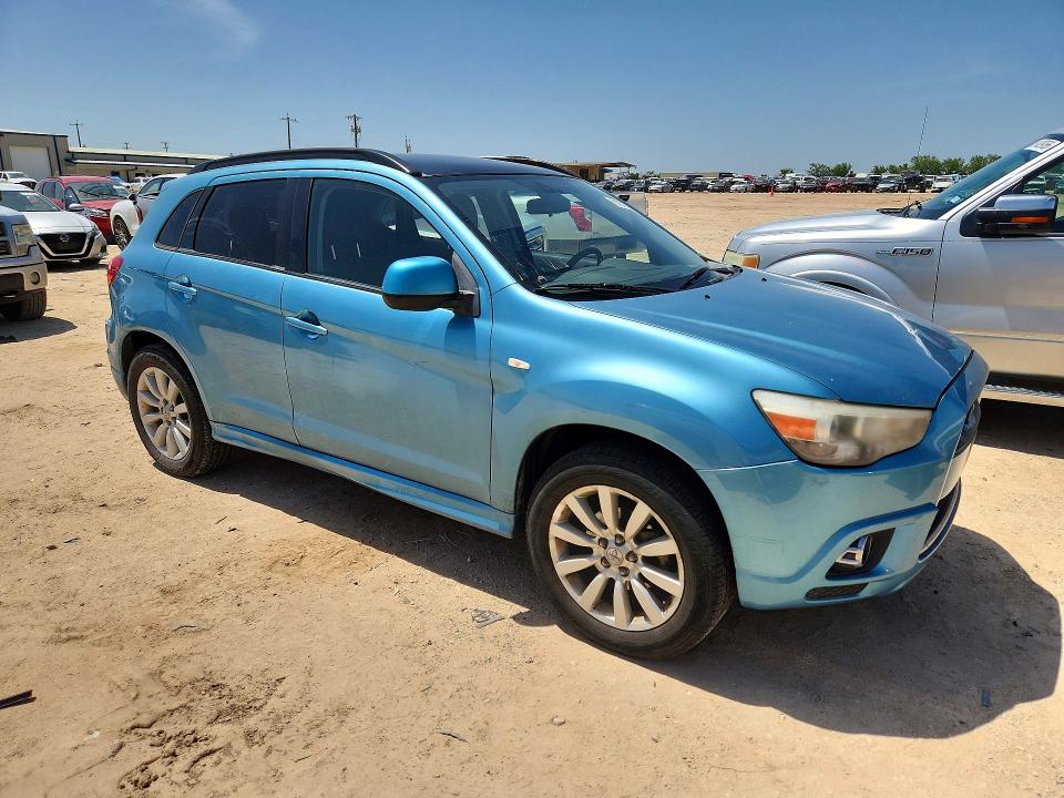 2011 Mitsubishi Outlander sport VIN JA4AR4AU3BZ003714 COPART salvage auction — REAR END, TX - SALVAGE VEHICLE TITLE (P), sold $25 on 2026-07-30 (photo 4)