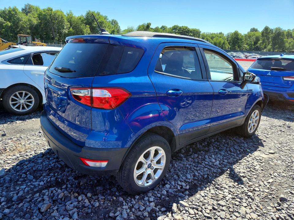 2019 Ford Ecosport VIN MAJ6S3GL0KC266129 COPART salvage auction — FRONT END, Pa - Certificate Of Salvage, sold $1,300 on 2026-07-22 (photo 3)