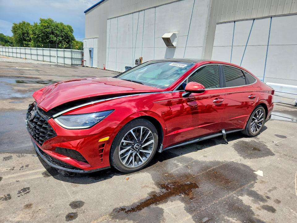 2023 Hyundai Sonata VIN KMHL34J25PA270174 COPART salvage auction — FRONT END, Fl - Certificate Of Destruction, sold $6,000 on 2026-07-20 (photo 1)