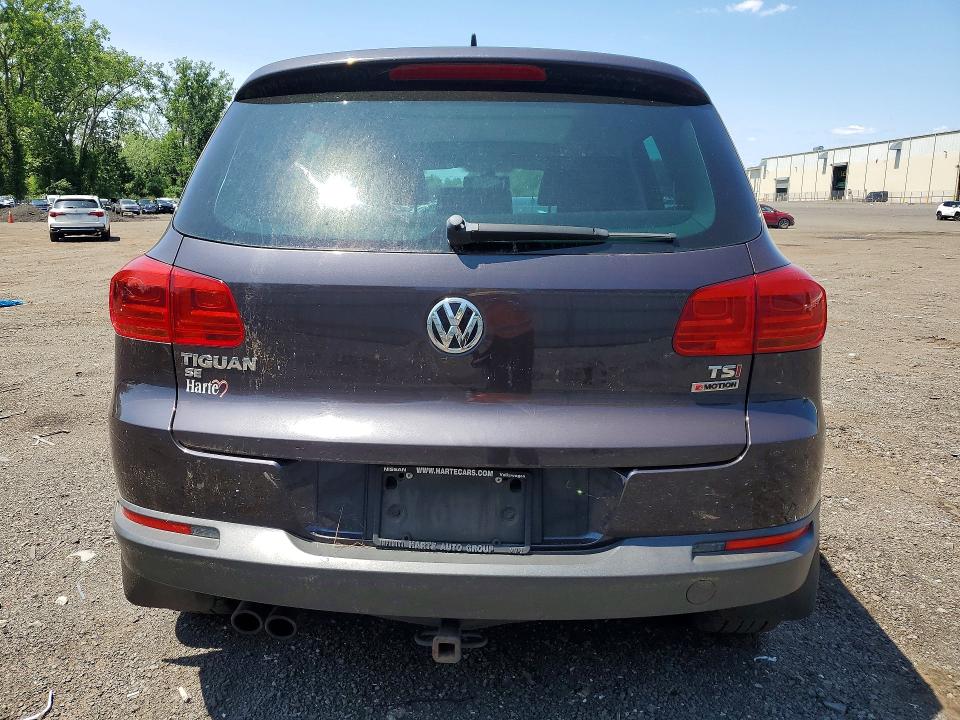 2016 Volkswagen Tiguan VIN WVGBV7AX9GW566059 COPART salvage auction — MECHANICAL, Ct - Certificate Of Title, sold $2,550 on 2026-07-31 (photo 6)