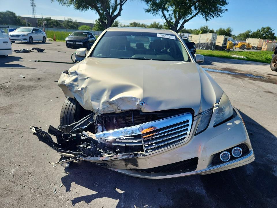 2010 Mercedes-benz E-klasse VIN WDDHF5GB0AA036178 COPART salvage auction — FRONT END, Fl - Cert Of Title Slvg Rebuildable, sold $700 on 2026-08-13 (photo 5)