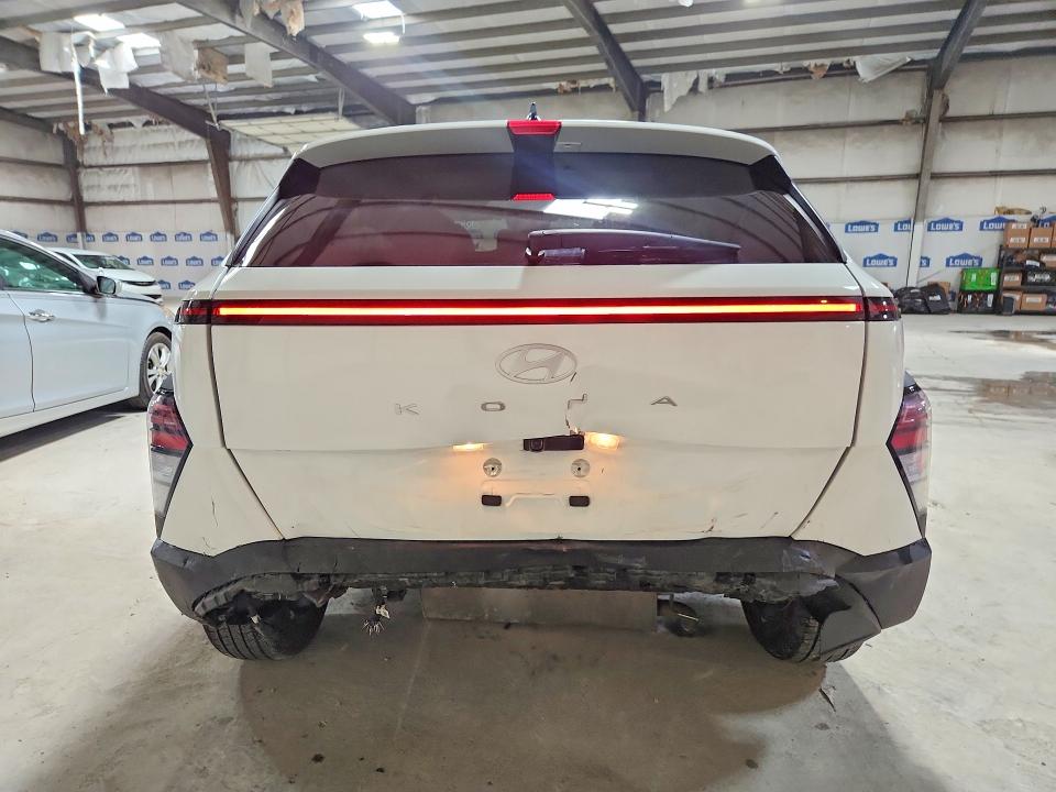 2025 Hyundai Kona VIN KM8HB3ABXSU339449 COPART salvage auction — REAR END, Tx - Certificate Of Title (P), sold $9,600 on 2026-07-06 (photo 6)