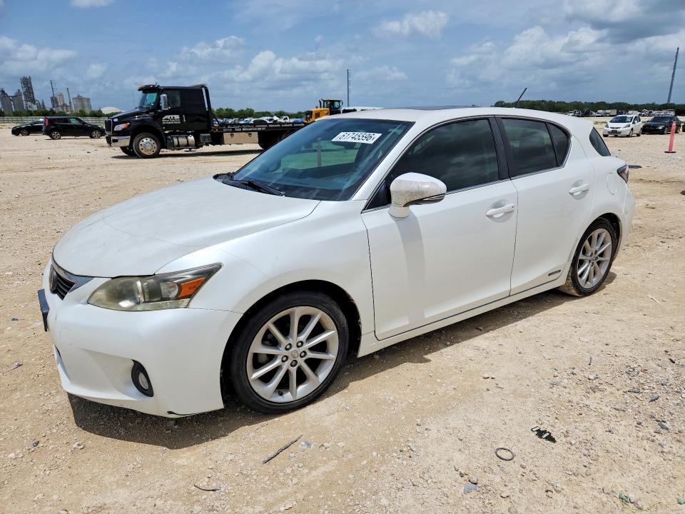 2013 Lexus Ct 200 VIN JTHKD5BH7D2159037 COPART salvage auction — MINOR DENT/SCRATCHES, TX - CERTIFICATE OF TITLE, sold $4,250 on 2026-07-23 (photo 1)