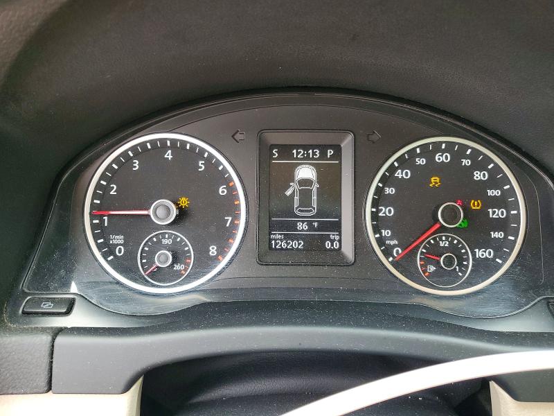 2012 Volkswagen Tiguan VIN WVGBV7AX4CW539555 COPART salvage auction — FRONT END, Ma - Cert Of Title-Reconstrctd Coll, sold $525 on 2026-07-27 (photo 9)