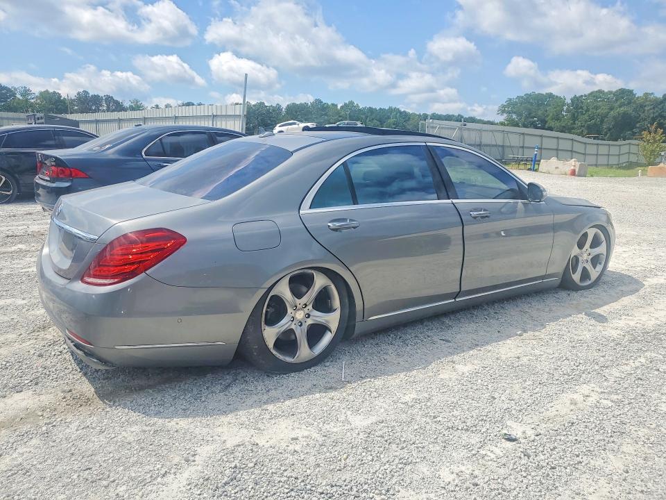 2015 Mercedes-benz S-klasse VIN WDDUG8FB4FA118016 COPART salvage auction — MECHANICAL, Mo - Cert Of Title-Repossessed (P), sold $7,700 on 2026-07-28 (photo 3)