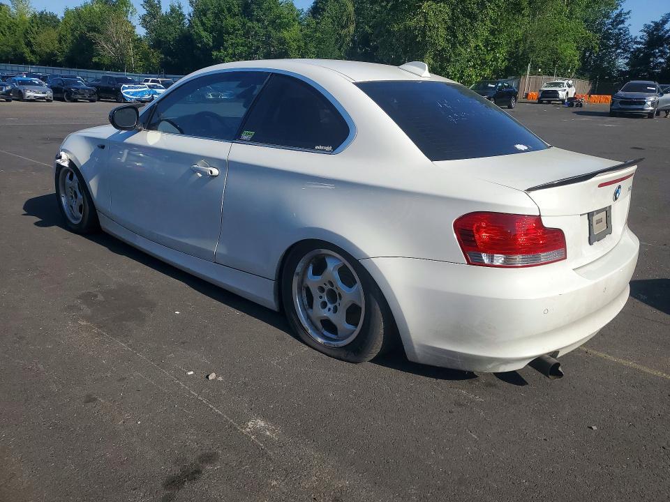 2010 BMW 1 series VIN WBAUP9C54AVL89283 COPART salvage auction — FRONT END, Or - Certificate Of Title (P), sold $625 on 2026-07-27 (photo 2)