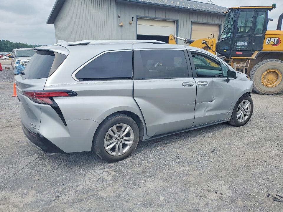 2021 Toyota Sienna VIN 5TDZSKFC9MS005148 COPART salvage auction — FRONT END, Pa - Certificate Of Salvage, sold $375 on 2026-07-23 (photo 3)