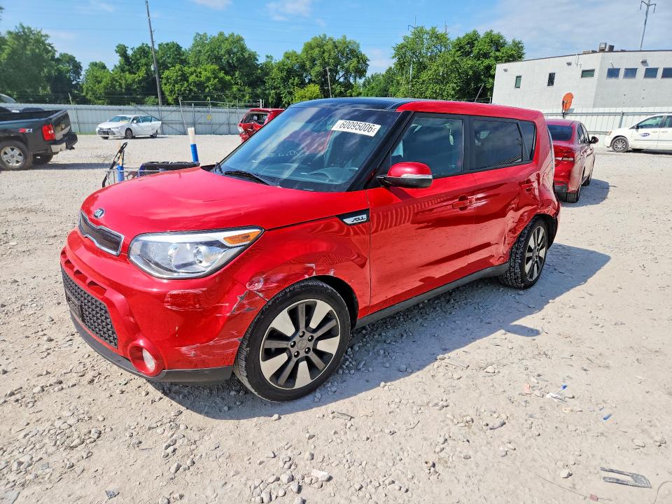 2015 Kia Soul VIN KNDJX3A58F7757367 COPART salvage auction — FRONT END, Oh - Cert Of Title-Salvage, sold $1,200 on 2026-07-24 (photo 1)
