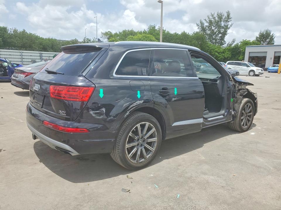 2017 Audi Q7 VIN WA1LAAF71HD049632 COPART salvage auction — SIDE, FL - CERT OF TITLE SLVG REBUILDABLE, sold $3,650 on 2026-07-22 (photo 3)