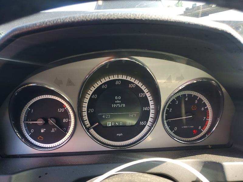 2011 Mercedes-benz C class VIN WDDGF8BB8BR139615 COPART salvage auction — FRONT END, CT - CERT OF TITLE-SALVAGE, sold $525 on 2026-08-07 (photo 9)