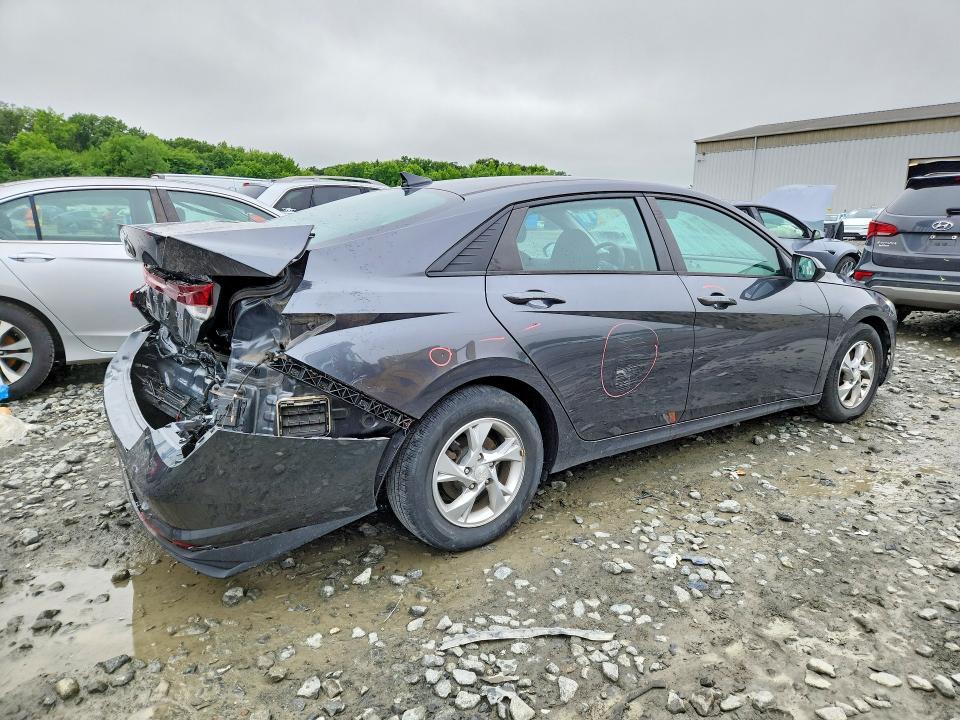 2021 Hyundai VIN 5NPLL4AG2MH013378 COPART salvage auction — REAR END, Nj - Cert Of Title-Salvage, sold $2,850 on 2026-07-27 (photo 3)