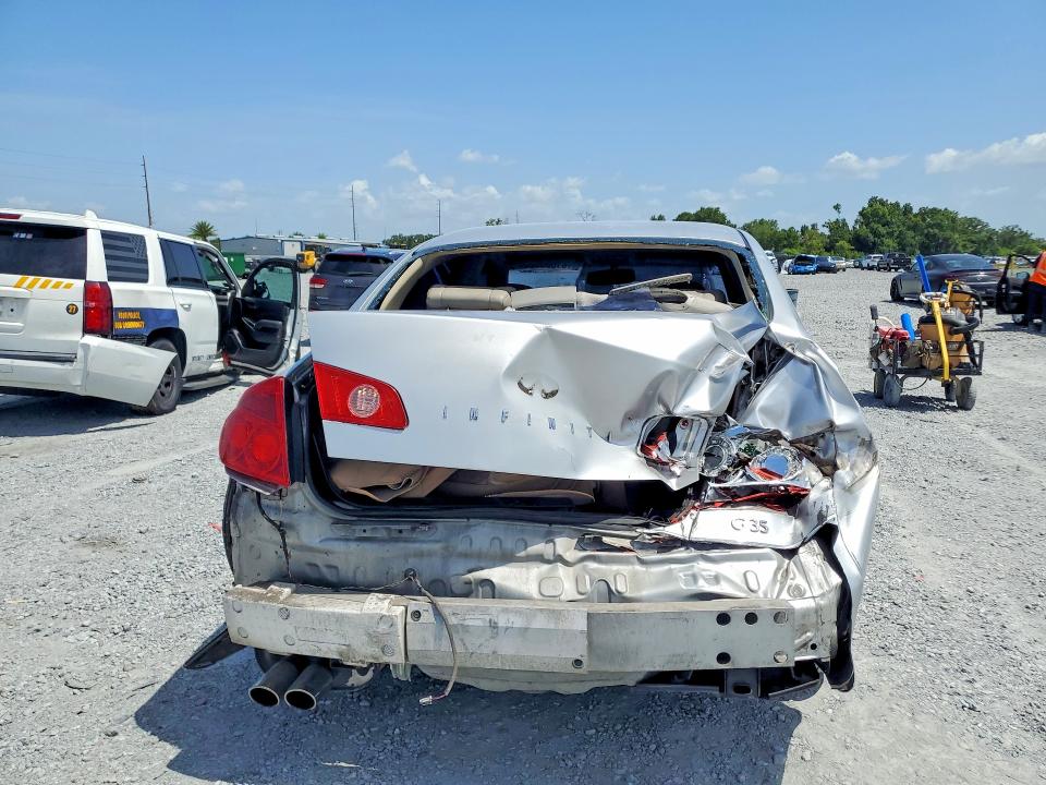 2006 Infiniti G35 VIN JNKCV51E36M502779 COPART salvage auction — REAR END, FL - CERT OF TITLE SLVG REBUILDABLE, sold $400 on 2026-07-24 (photo 6)