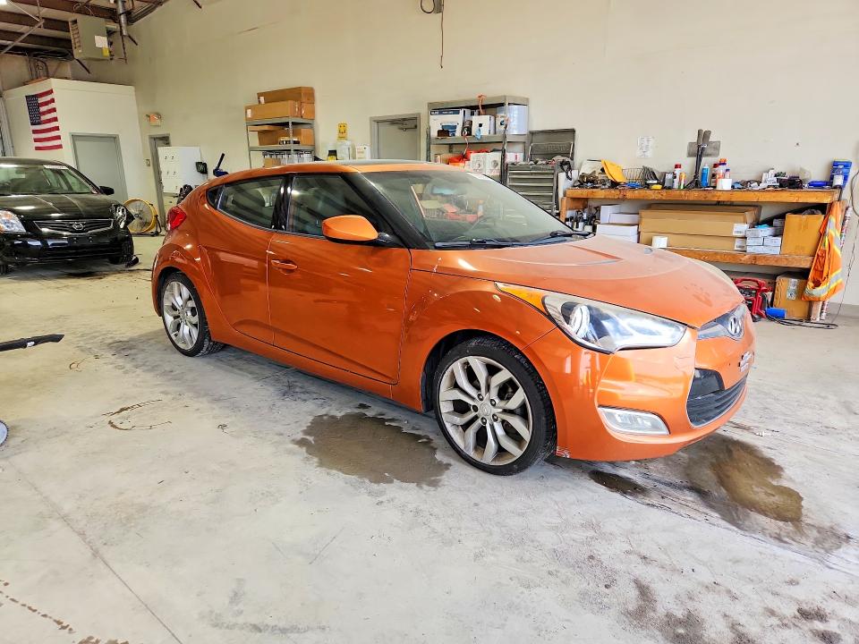 2013 Hyundai Veloster VIN KMHTC6AD2DU087127 COPART salvage auction — REAR END, PA - CERTIFICATE OF SALVAGE, sold $375 on 2026-07-24 (photo 4)