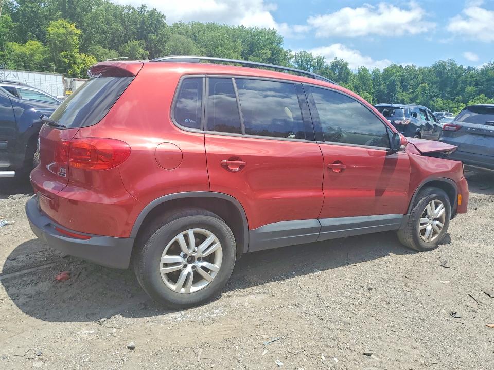 2016 Volkswagen Tiguan VIN WVGBV7AX0GW085603 COPART salvage auction — FRONT END, Md - Cert Of Salvage > 75% Damage, sold $125 on 2026-07-28 (photo 3)