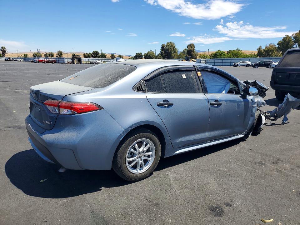 2020 Toyota Corolla VIN JTDEBRBE6LJ006302 COPART salvage auction — FRONT END, Ca - Dis/Dlr/Exp Only Salvage Cert, sold $1,600 on 2026-07-27 (photo 3)