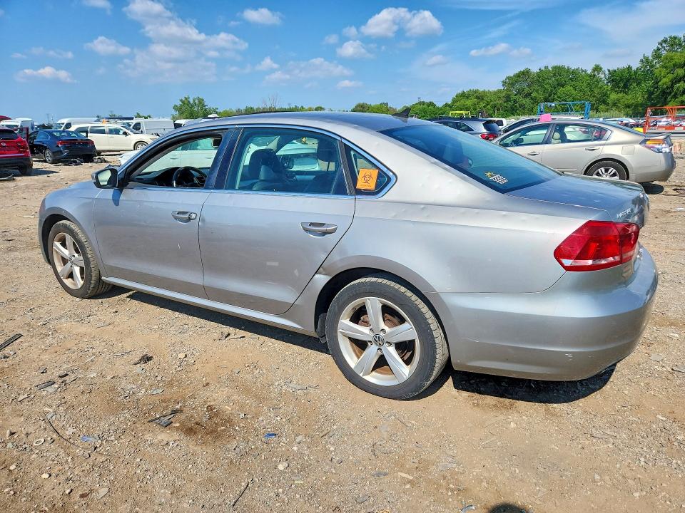 2013 Volkswagen Passat VIN 1VWBP7A35DC024110 COPART salvage auction — HAIL, Salvage Title, sold $225 on 2026-08-05 (photo 2)