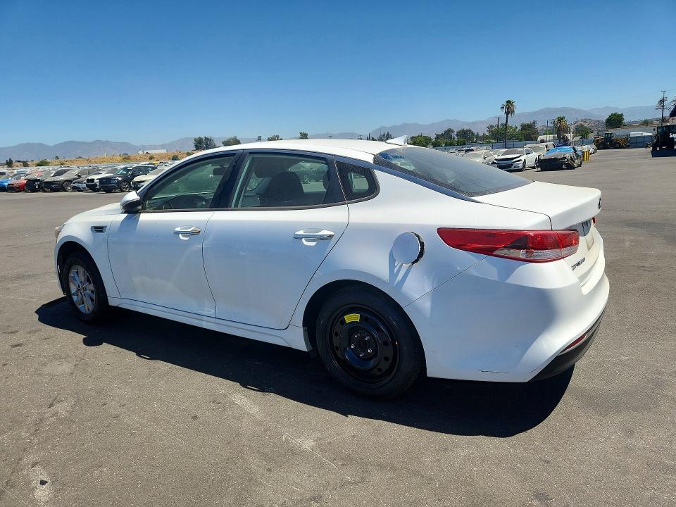 2017 Kia Optima VIN 5XXGT4L31HG156626 COPART salvage auction — VANDALISM, Ca - Salvage Certificate, sold $725 on 2026-07-15 (photo 2)