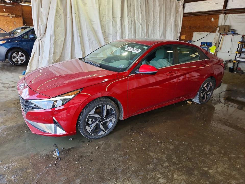 2021 Hyundai Elantra VIN KMHLN4AG0MU148354 COPART salvage auction — SIDE, Pa - Certificate Of Salvage, sold $4,600 on 2026-07-09 (photo 1)