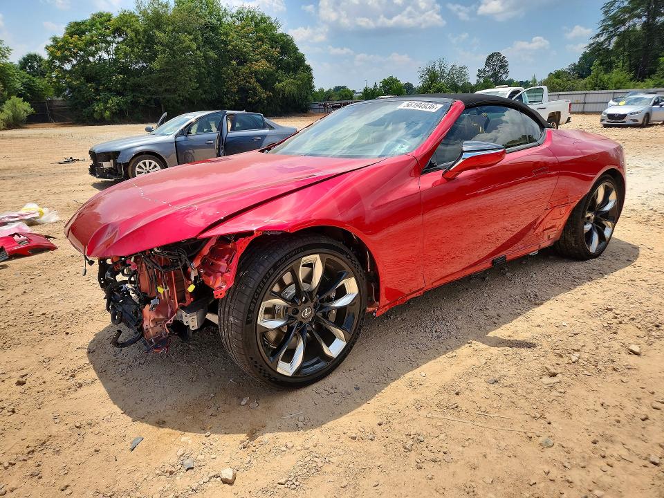 2024 Lexus Lc VIN JTHMPAAY7RA108998 COPART salvage auction — FRONT END, Nc - Salvage Certificate Of Title, sold $20,300 on 2026-07-27 (photo 1)