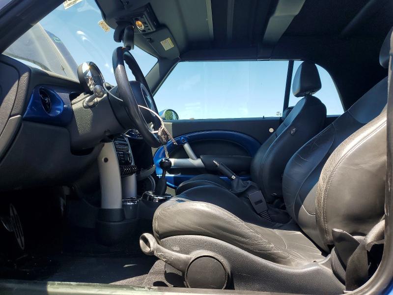 2005 Mini Cooper VIN WMWRH33415TF80638 COPART salvage auction — FRONT END, Nc - Salvage Certificate Of Title, sold $4,100 on 2026-08-20 (photo 7)