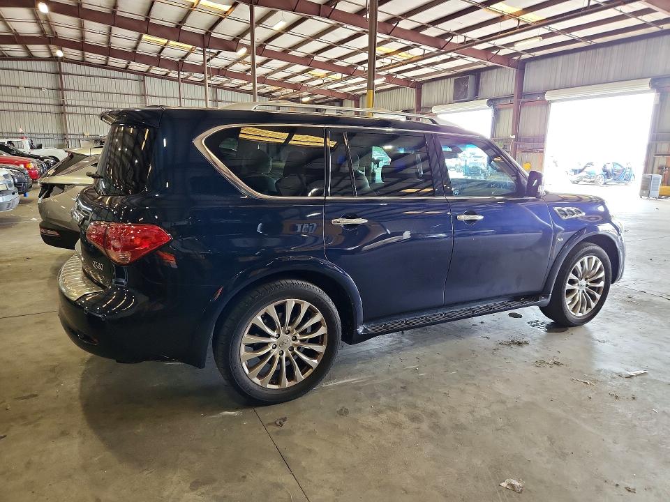 2015 Infiniti Qx80 VIN JN8AZ2NFXF9574150 COPART salvage auction — FRONT END, Fl - Cert Of Title Slvg Rebuildable, sold $6,500 on 2026-07-27 (photo 3)
