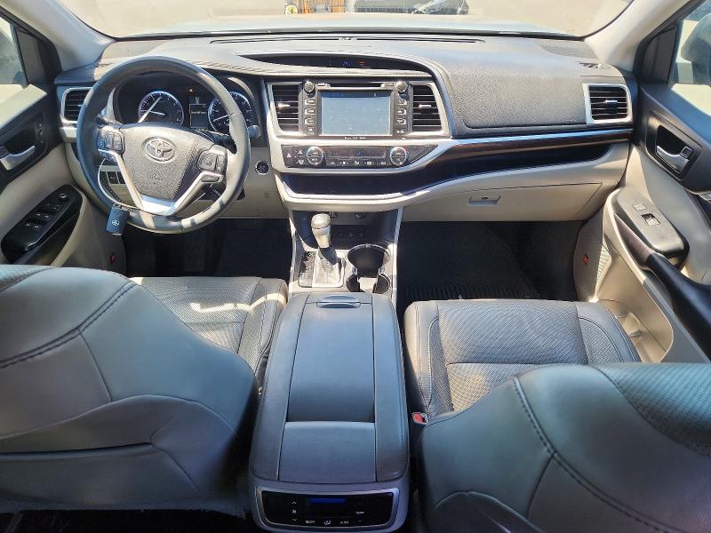 2016 Toyota Highlander VIN 5TDDKRFHXGS308779 COPART salvage auction — UNDERCARRIAGE, CA - SALVAGE CERTIFICATE, sold $6,400 on 2026-07-22 (photo 8)