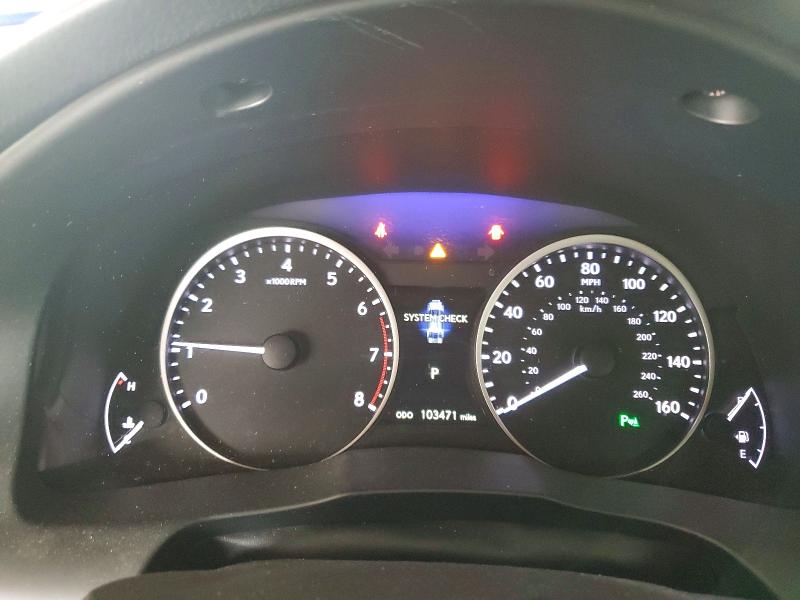 2013 Lexus ES VIN JTHBK1GG2D2024787 COPART salvage auction — REAR END, TX - SALVAGE VEHICLE TITLE (P), sold $3,900 on 2026-07-17 (photo 9)