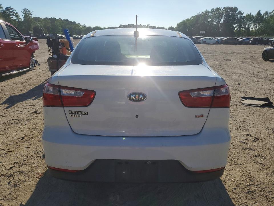 2016 Kia Rio VIN KNADM4A34G6688112 COPART salvage auction — MECHANICAL, VA - CERTIFICATE OF TITLE, sold $275 on 2026-07-28 (photo 6)