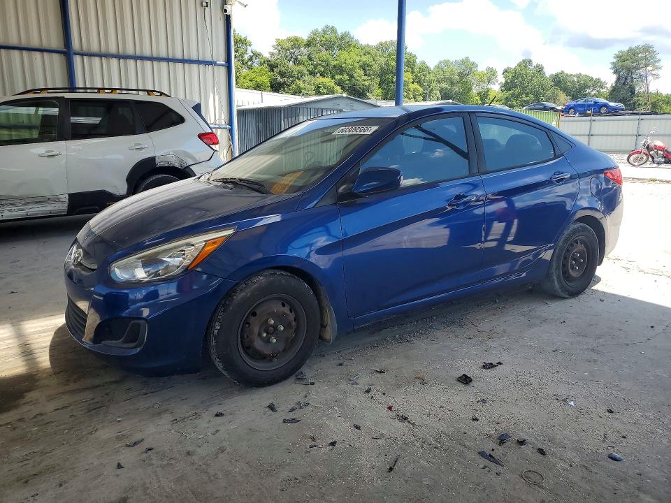 2016 Hyundai Accent VIN KMHCT4AE4GU065437 COPART salvage auction — MINOR DENT/SCRATCHES, Ct - Clean Title, sold $700 on 2026-07-16 (photo 1)