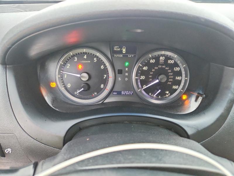 2012 Lexus VIN JTHBK1EG5C2498900 COPART salvage auction — FRONT END, MA - CERT OF TITLE-RECONSTRCTD COLL, sold $1,100 on 2026-07-27 (photo 9)