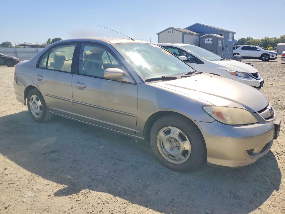 2005 Honda Civic hybrid VIN JHMES96615S021840 COPART salvage auction — MINOR DENT/SCRATCHES, CA - DIS/DLR/EXP ONLY CLEAN TITLE, sold $100 on 2026-07-21 (photo 4)